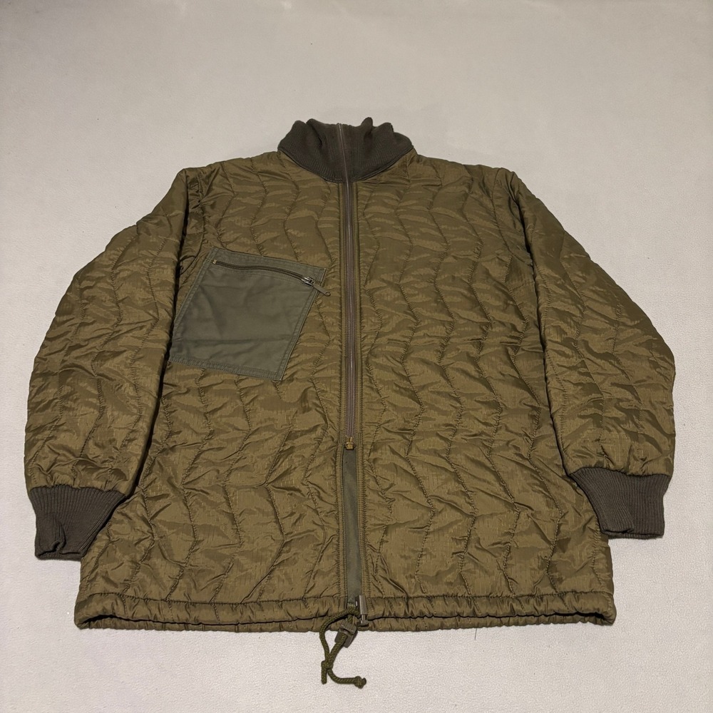 Fa H Winnen Mens German‎ Military Quilted Liner Jacket Large Olive Drab Gorpcore